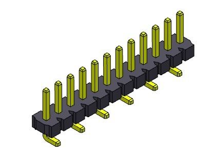 Konektor Pin Header 3.96mm Baris Tunggal TIPE SMT 1 * 2PIN Ke 1 * 24PIN H = 3.18MM