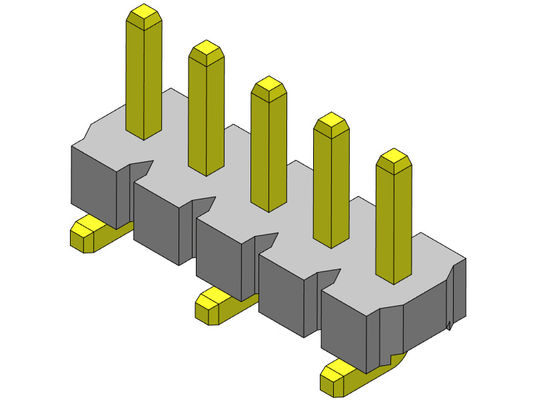 Konektor Pin Header 3.96mm Baris Tunggal TIPE SMT 1 * 2PIN Ke 1 * 24PIN H = 3.18MM