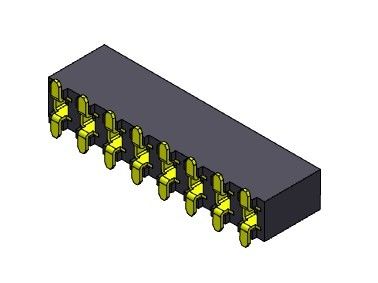 3.96mm Konektor Header SMT PCB Baris Ganda 2 * 2PIN Ke 2 * 24PIN H 8.89mm