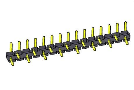 Konektor Pin Header 5.08mm Baris Tunggal TIPE SMT 1 * 2PIN Ke 1 * 20PIN H = 2.54MM