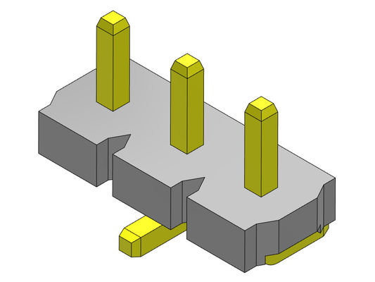 Konektor Pin Header 5.08mm Baris Tunggal TIPE SMT 1 * 2PIN Ke 1 * 20PIN H = 2.54MM