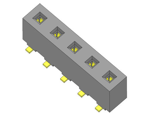 Konektor Header Wanita 5.08mm Baris Tunggal TIPE SMT 1 * 2PIN Ke 1 * 20PIN H = 8.90mm