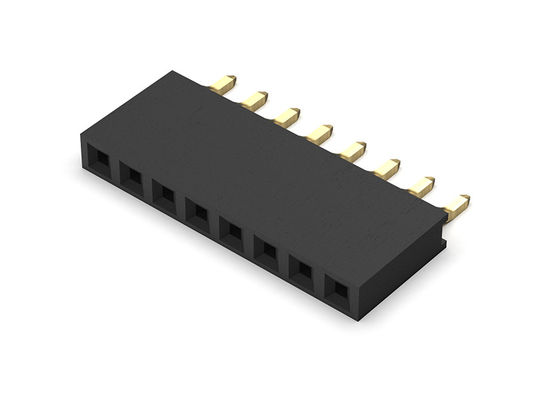 Konektor Header Wanita 2.00mm Single Row Dip TYPE 1 * 2PIN Ke 1 * 40PIN H = 6.35mm