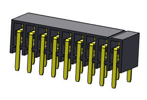 Konektor Header PCB 2.00mm Konektor Header Wanita 2 * 2PIN Ke 2 * 40PIN