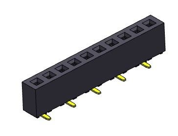 2.00mm Single Row SMT TYPE Konektor Header PCB 1 * 2PIN Ke 1 * 40PIN H = 4.30mm