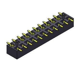 2 * 2PIN Ke 2 * 40PIN Konektor Header PCB Permukaan Mount Female Header 2.00mm