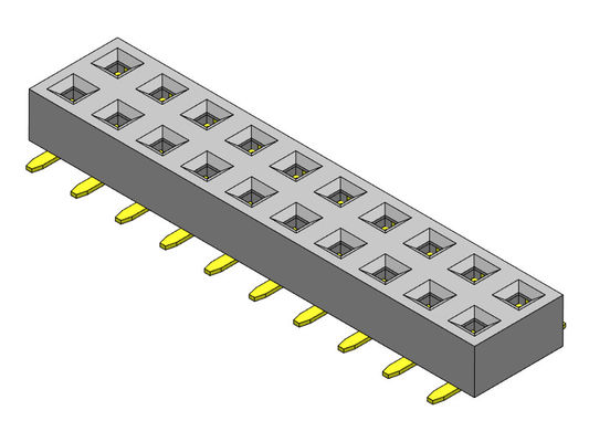 Dual Row SMT TYPE 2.54 Female Header 2 * 2PIN Ke 2 * 40PIN H = 2.00mm