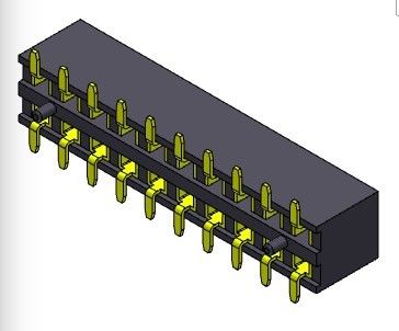 Konektor Header Wanita 2.00mm Dual Row SMT TYPE 2 * 2PIN Ke 2 * 40PIN H = 4.00mm