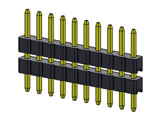 Pin Header Connector 2.00mm Single Row Stack DIP TYPE 1 * 2PIN Ke 1 * 40PIN H = 2.00MM