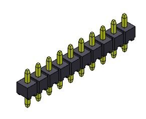 Konektor Pin Header 2.00mm Single Row Dip TYPE 1 * 2PIN Ke 1 * 40PIN H = 2.00MM