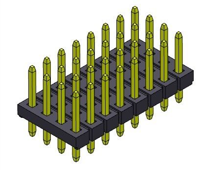 Konektor Pin Header 2.00mm Quad Row TYPE Lurus 4 * 3PIN Ke 4 * 40PIN H = 1.50MM