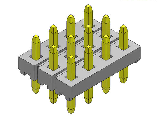 Konektor Pin Header 2.00mm Quad Row TYPE Lurus 4 * 3PIN Ke 4 * 40PIN H = 1.50MM