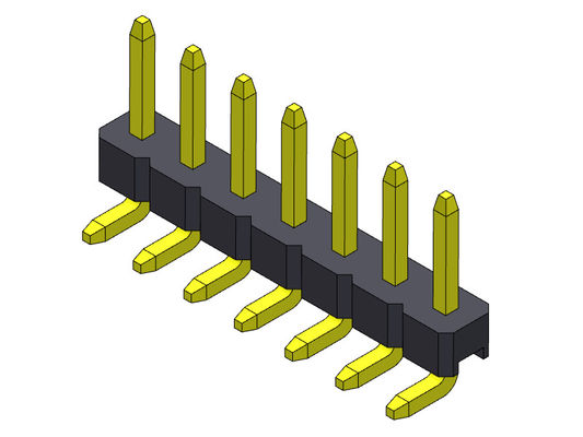 Konektor Pin Header 2.00mm Baris Tunggal Sudut Kanan TYPE 1 * 2PIN Ke 1 * 40PIN H = 2.00MM