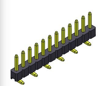 2.00mm Single Row PCB Header Connector SMT TYPE 1 * 2PIN Ke 1 * 40PIN H = 2.00MM