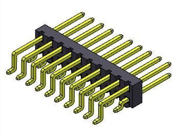 Konektor Pin Header 2.00mm Entri Sisi Baris Ganda TIPE SMT 2 * 3PIN Ke 2 * 40PIN H = 2.00MM