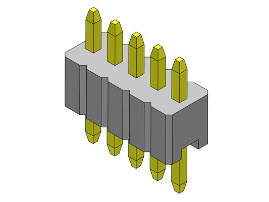 Konektor Pin Header 1.27mm Serise Baris Tunggal Tipe Lurus 1 * 2PIN Ke 1 * 50PIN SQ0.46mm