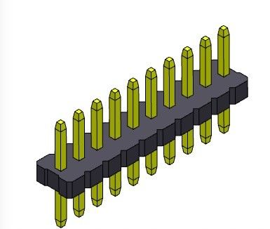 Konektor Pin Header 1.27mm Serise Baris Tunggal Tipe Lurus 1 * 2PIN Ke 1 * 50PIN SQ0.40mm