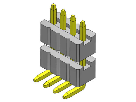 1.27mm Pin Konektor Header Wanita 1 * 2PIN Ke 1 * 50PIN SQ0.40mm