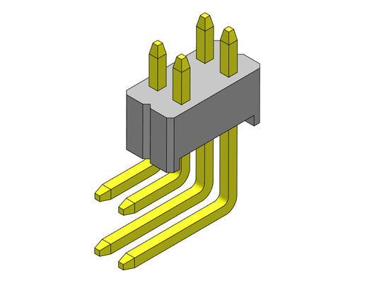 1.27 * 2.54mm Pin Female Header Connector Baris Ganda R / A 2 * 2PIN Ke 2 * 50PIN