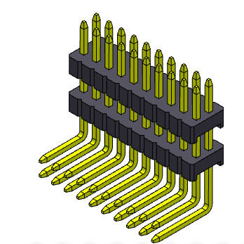 Stack Straight Pin Female Header Connector Konektor Pin Listrik 1.27mm