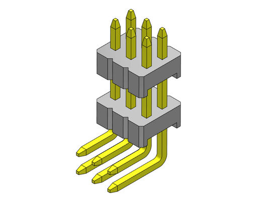 Stack Straight Pin Female Header Connector Konektor Pin Listrik 1.27mm