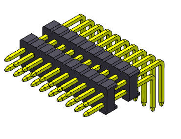 Stack Straight Pin Female Header Connector Konektor Pin Listrik 1.27mm