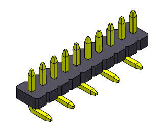Konektor Header Pin Baris Tunggal Tipe SMT Lurus 1 * 2PIN Ke 1 * 40PIN