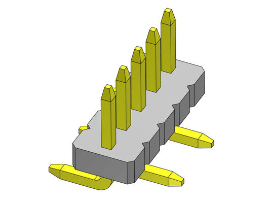 Konektor Header Pin Baris Tunggal Tipe SMT Lurus 1 * 2PIN Ke 1 * 40PIN