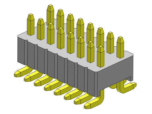 SMT Type Double Row Pin Header 1.27*2.54mm 2*2PIN Ke 2*50PIN SQ0.46mm
