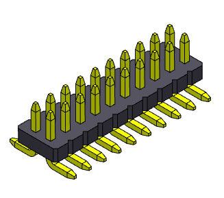 Konektor Header Wanita Pin Baris Ganda 2 * 3PIN Ke 2 * 50PIN SQ0.40mm