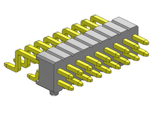 1.27mm Konektor Pin Universal Baris Ganda R / A 1 * 2PIN Ke 1 * 33PIN SQ0.40mm