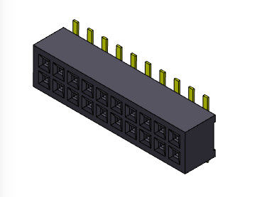 1.00mm Dual Row Pin Female Header Konektor 2 * 3PIN Ke 2 * 40PIN