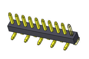 1.00mm Single Row Pin Female Header Connector Tipe SMT 1 * 2PIN Ke 1 * 40PIN