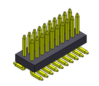 Pitch 0.8 * 1.2mm 2 * 3PIN Ke 2 * 50PIN Pin Female Header Connector 0.8mm Dual Row