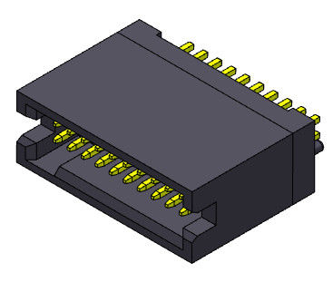 1.0AMP 1.27mm Box Header Baris Ganda Stright Dip Tipe 300V AC/DC