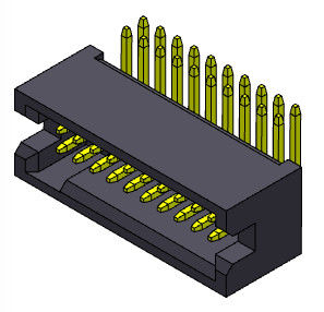 Konektor Header Kotak Elektronik 1.27mm Tipe Dip R/A Baris Ganda