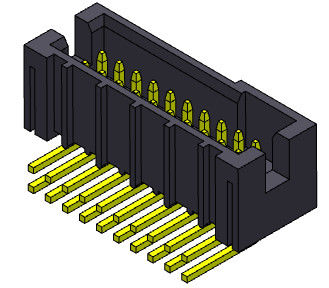 1.27mm Box Header Connector Baris Ganda R/A Dip Type 1.0AMP