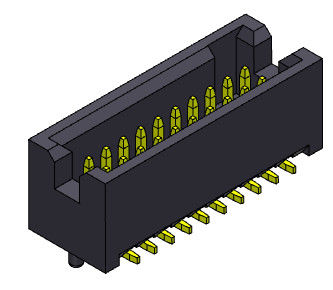 300V AC/DC Box Header Connector 1.27mm Tipe SMT Dengan Pasak
