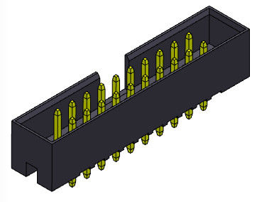Header Kotak AC/DC 500V 2mm Baris Ganda Stright Dip Tipe H=5.60mm