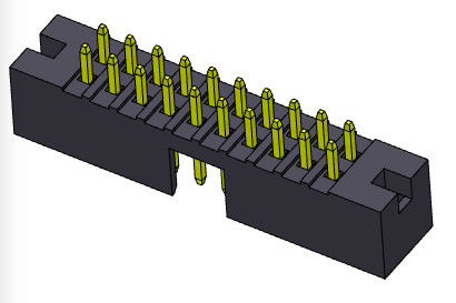 Header Kotak AC/DC 500V 2mm Baris Ganda Stright Dip Tipe H=5.60mm