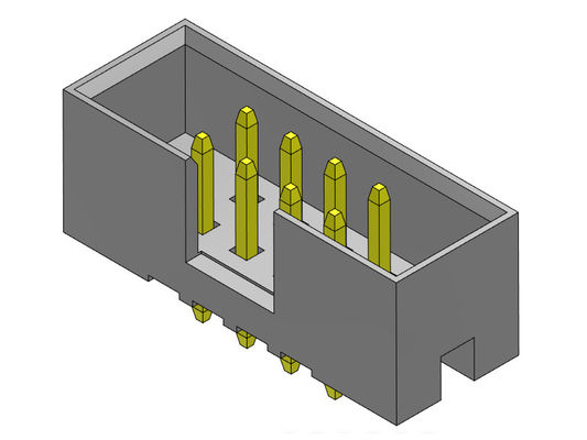 Header Kotak AC/DC 500V 2mm Baris Ganda Stright Dip Tipe H=5.60mm
