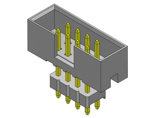Konektor Header Kotak Baris Ganda 2.00mm Tipe Stright Dip Ditinggikan