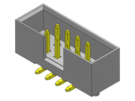 2 * 8-2 * 25Pin 2mm Box Header 2AMP Tipe SMT Baris Ganda Dengan Pasak