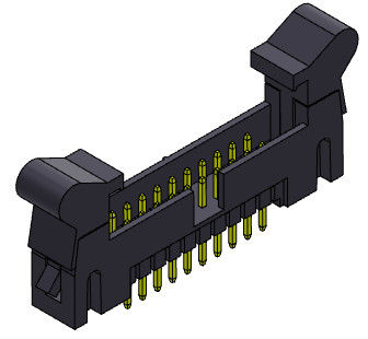Stright Dip Type Nylon9T Box Header Connector Ejector Header 2.54mm 2*4-2*32Pin 3AMP