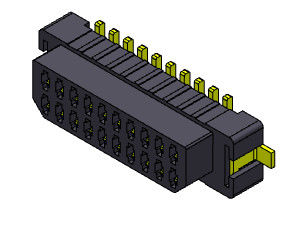 06-30 Pin Papan SMT Ke Papan Konektor Pitch 1.00mm UL94V0 LCP