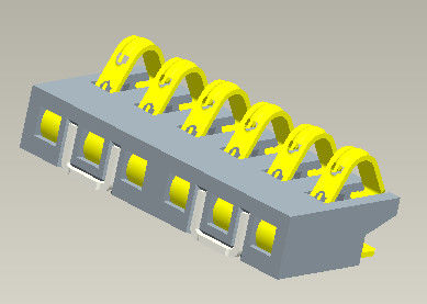 Pitch 1.6mm Smt Type Connector untuk menghubungkan baterai yang dapat dilepas dengan Pasak