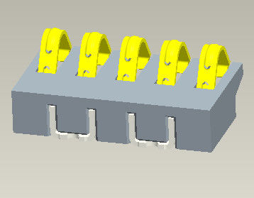 Pitch 1.6mm Smt Type Connector untuk menghubungkan baterai yang dapat dilepas dengan Pasak