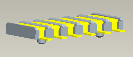 Konektor Baterai 2.5mm 60V Tipe SMT dengan ukuran jarak 1.2 hingga 6.5mm