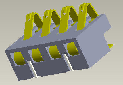 SMT Type 2.54mm Battery 4 Pin Connector Life Test 3000 Siklus Min