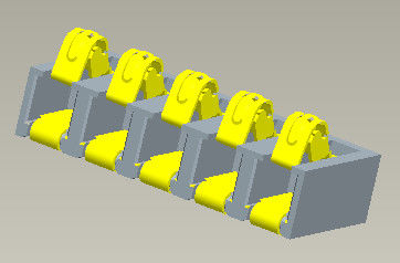 5.0AMP Pitch 4.25mm Konektor Baterai Tipe SMT Dengan Pasak 5000 Siklus Min